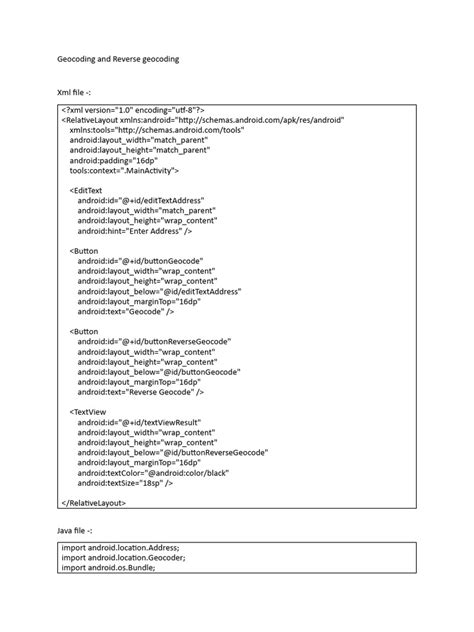 Geocoding in Android に対する画像結果