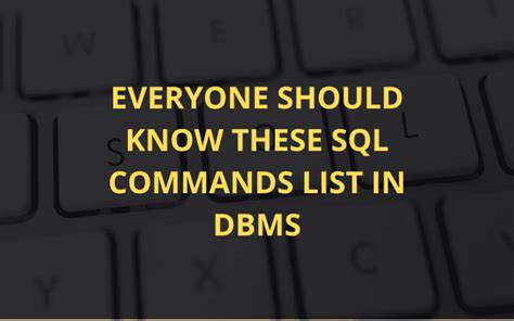 Afbeeldingsresultaten voor SQL Commands List