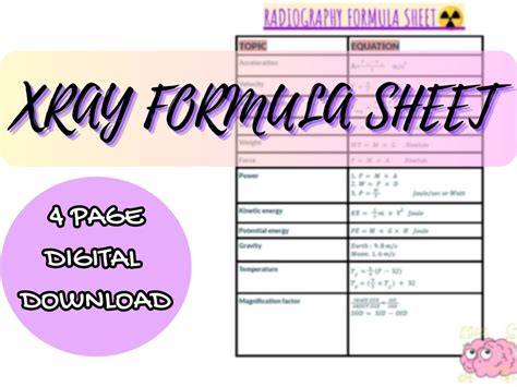 Toradh íomhá ar X-ray Tech Laminated Study Guide