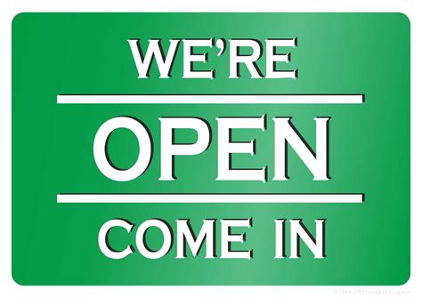 Image result for Come in We Are Open Sign