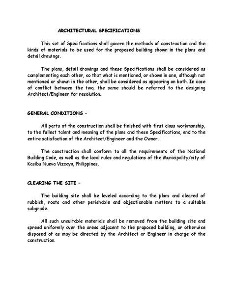 Sample Building Plan Specifications に対する画像結果