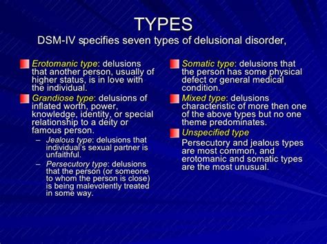 Image result for 4 Types of Delusions