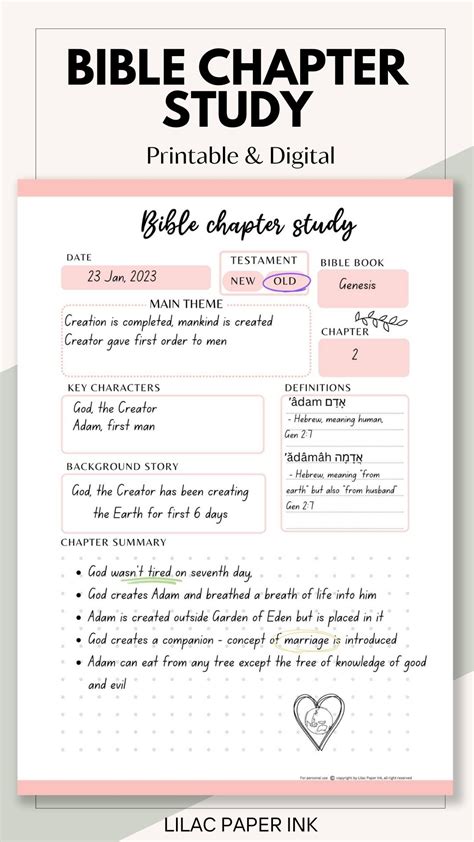 Bible Chapter Study Printable ਲਈ ਪ੍ਰਤੀਬਿੰਬ ਨਤੀਜਾ