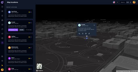 Image result for Map View Tailwind CSS