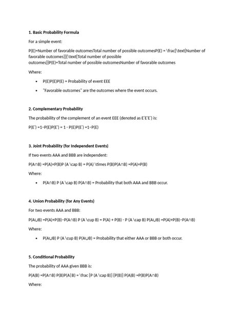 Image result for Percent Probability Formula