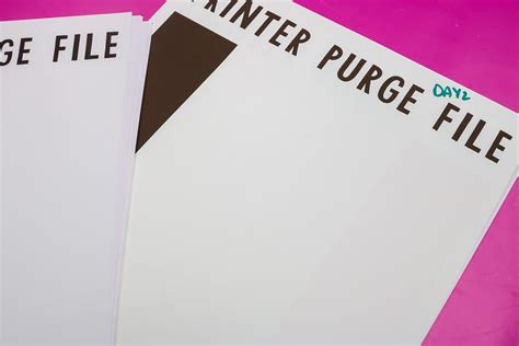 4 Color Printer Purge માટે ઇમેજ પરિણામ