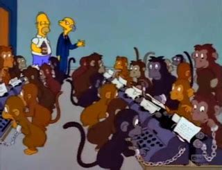 Image result for Simpsons Monkeys Typing