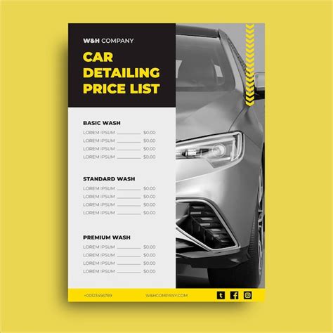 Image result for How to Make a Detailing Price Sheet