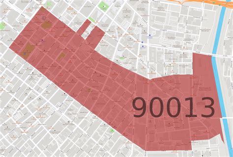 Toradh íomhá ar 90012 Zip Code Map