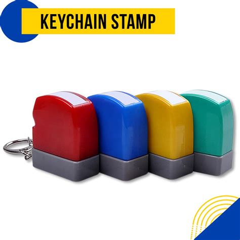 Image result for Key Ring in Color Self-Inking Stamp