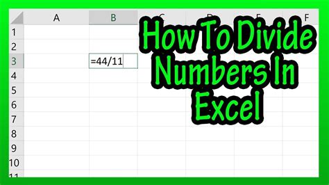 Image result for How to Create a Division Formula Excel