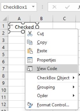 Image result for VBA Check Box