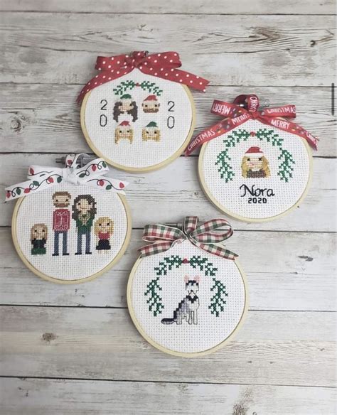 Cross Stitch Christmas Ornaments