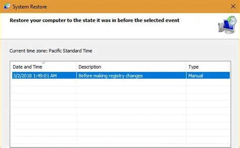 Image result for Windows Restore Setting Device List