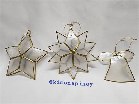 Toradh íomhá ar Capiz Shell Christmas Tree Ornament