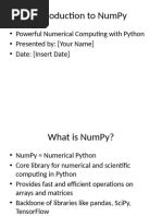 Image result for Numpy Python Short Notes