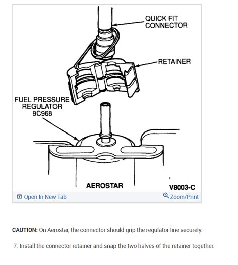 Toradh íomhá ar Fuel Pressure Regulator Location