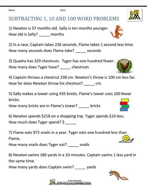 Image result for 2-Digit Subtraction Word Problems