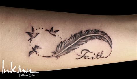 feather infinity tattoo - Google Search | Infinity tattoo with feather ...