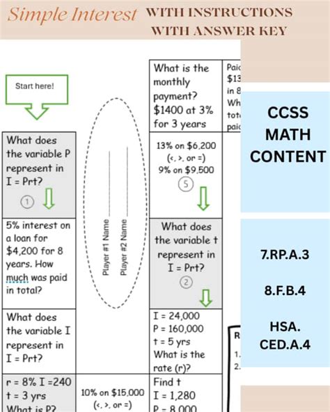 Simple Intrest Foldable Answer Key కోసం చిత్ర ఫలితం