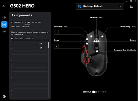 Logitech G502 Mouse Buttons Numbers に対する画像結果
