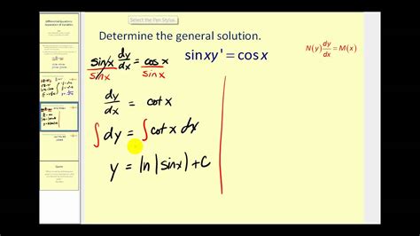 Afbeeldingsresultaten voor Separation of Variables Second Order