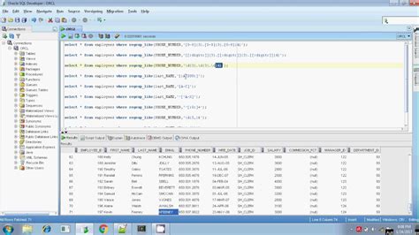 Reg Exp in Oracle SQL に対する画像結果