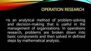 Image result for Operations Research Problem Representations