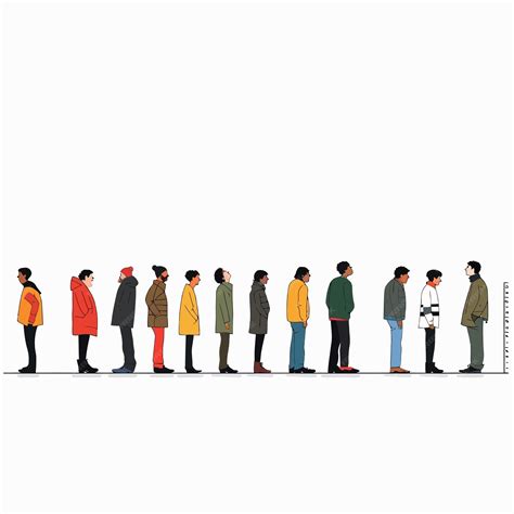 Image result for Long Queue Drawing