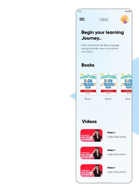 Image result for Sign Language App UI