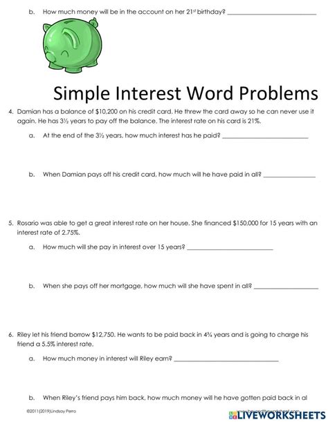 Image result for Simple Interest Problems Book