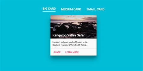 Material Design Card Add Item Example に対する画像結果