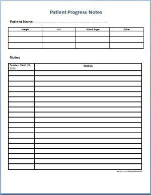 Image result for Patient Progress Note Forms