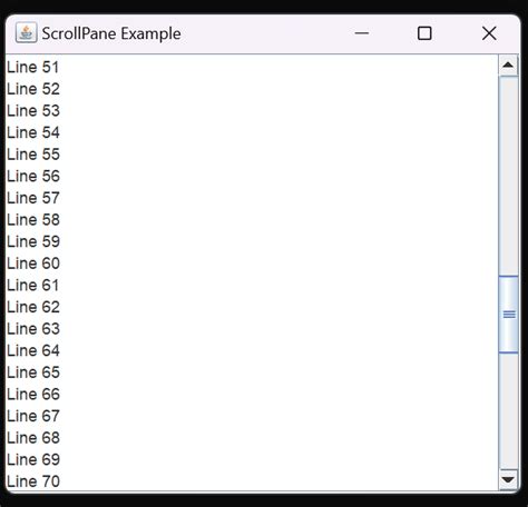 Toradh íomhá ar Java Swing ScrollPane
