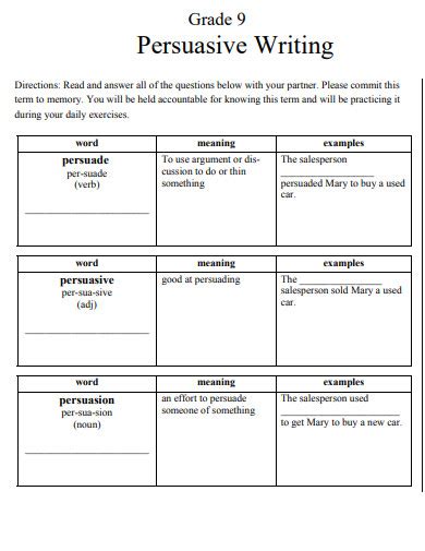 Afbeeldingsresultaten voor 4th Grade Persuasive Writing Examples