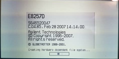 Toradh íomhá ar E8257D 1201 Mod Filter