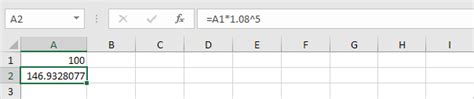 Image result for How to Use Compound Formula in Excel