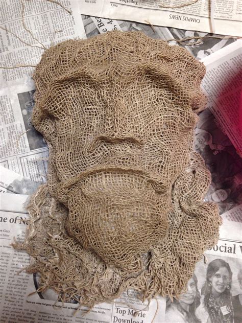 Image result for Burlap Mask Tutorial