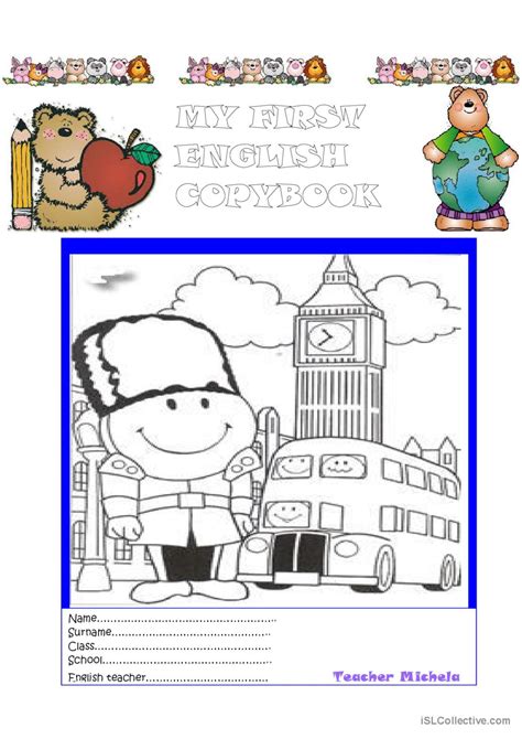 Image result for First English Lesson Worksheet