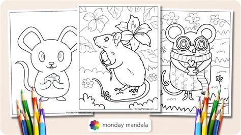 Image result for Library Mouse Coloring Page