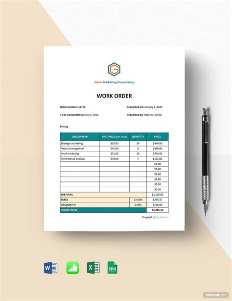 Work Order Layout に対する画像結果