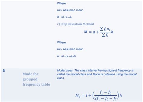 Image result for Statistics Class 10 Formulas