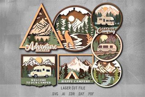 Image result for Free Glowforge Camping Designs