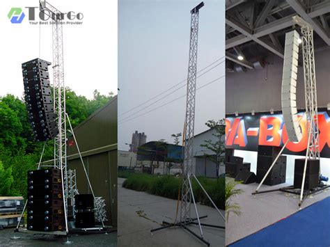 Toradh íomhá ar Line Array Tower Built Out of Truss