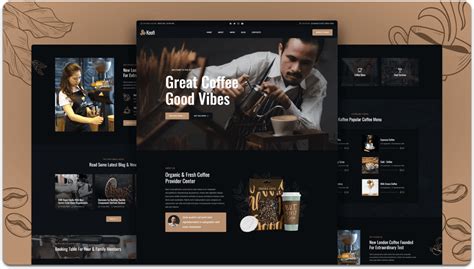 Toradh íomhá ar Coffee Shop Website HTML and CSS Code