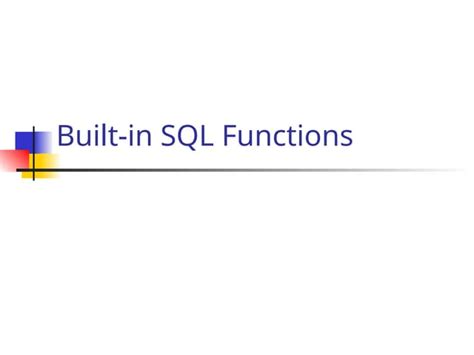 Image result for List of All SQL Functions