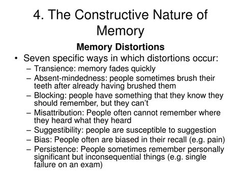 Image result for Constructive Memory Examples