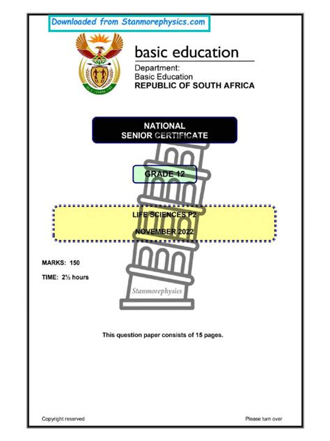 Image result for Life Science Paper 1 Topics