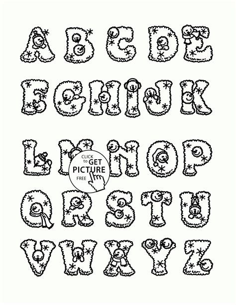 تصویر کا نتیجہ برائے Printable Alphabet Letters Coloring Sheets