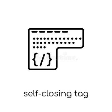 Afbeeldingsresultaten voor Self Closing Tag Icon